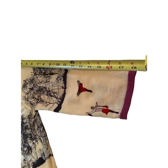 Talbots Cream and Purple Women's Sweater - Picture 11 of 11